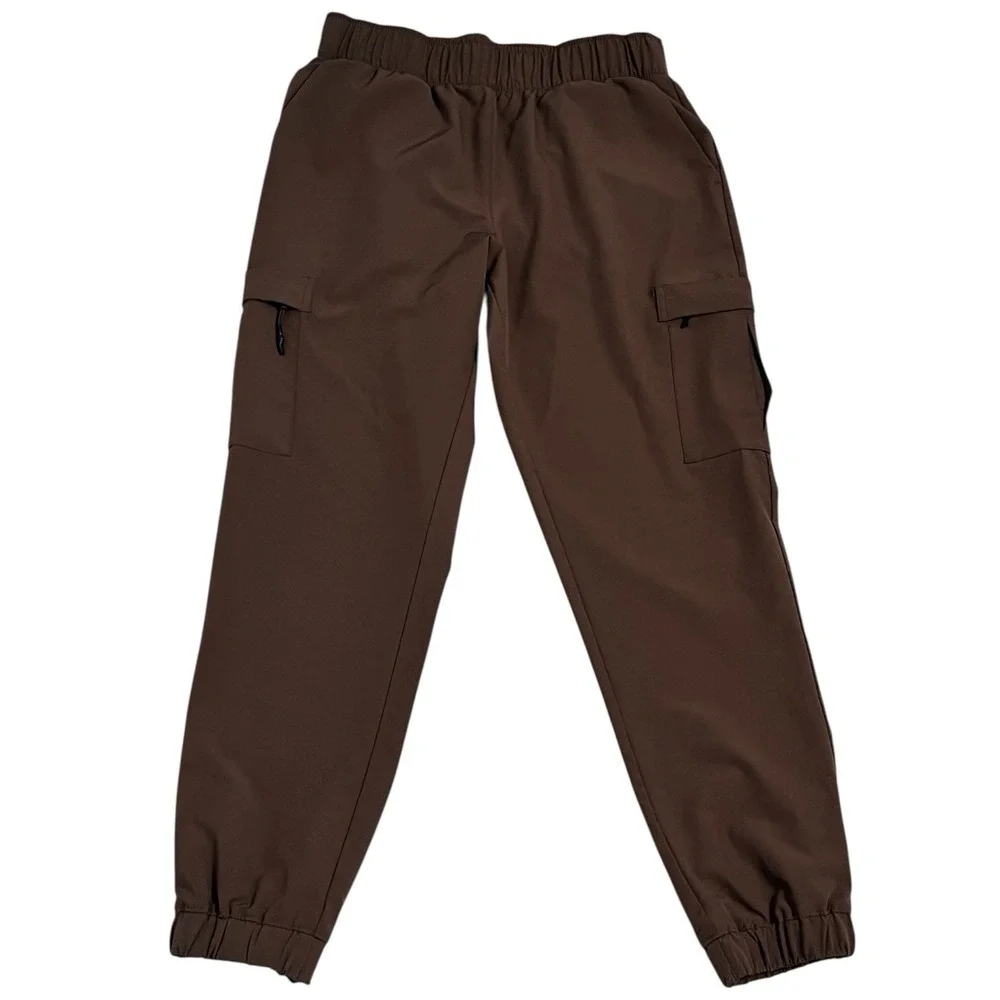 Mondetta Brown Cargo Jogger Pants Utility Athleisure Women’s M